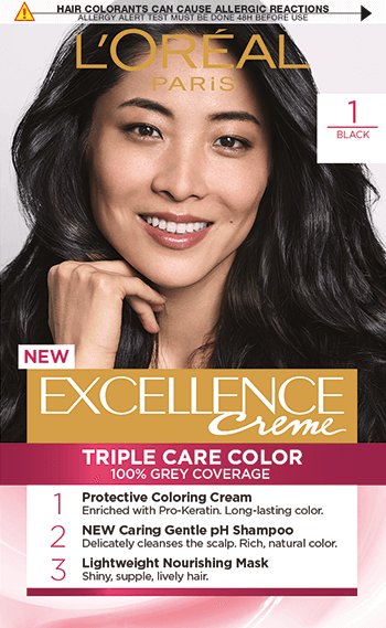 Hiusväri 1 Black Excellence Creme pakkauskuva